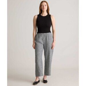 Quince Black & White Cropped Pants